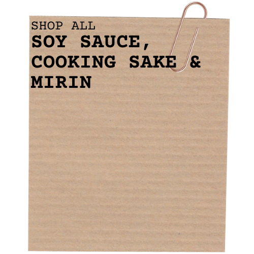 Soy sauce, Cooking sake & Mirin