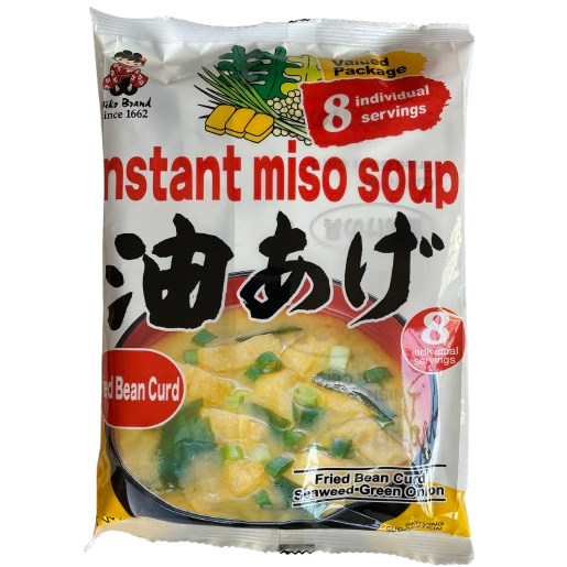 Miko Brand Instant Miso Soup Fried Bean Curd 8 servings / 信州一味噌 得入り8食 油あげ
