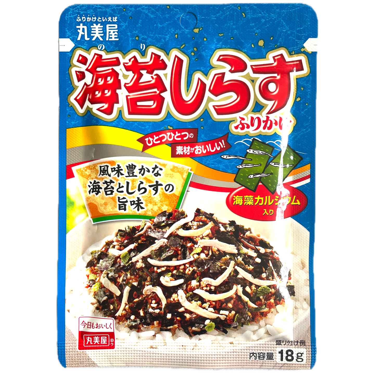 Marumiya Nori & Shirasu Furikake 18g / 丸美屋 海苔しらすふりかけ 18g