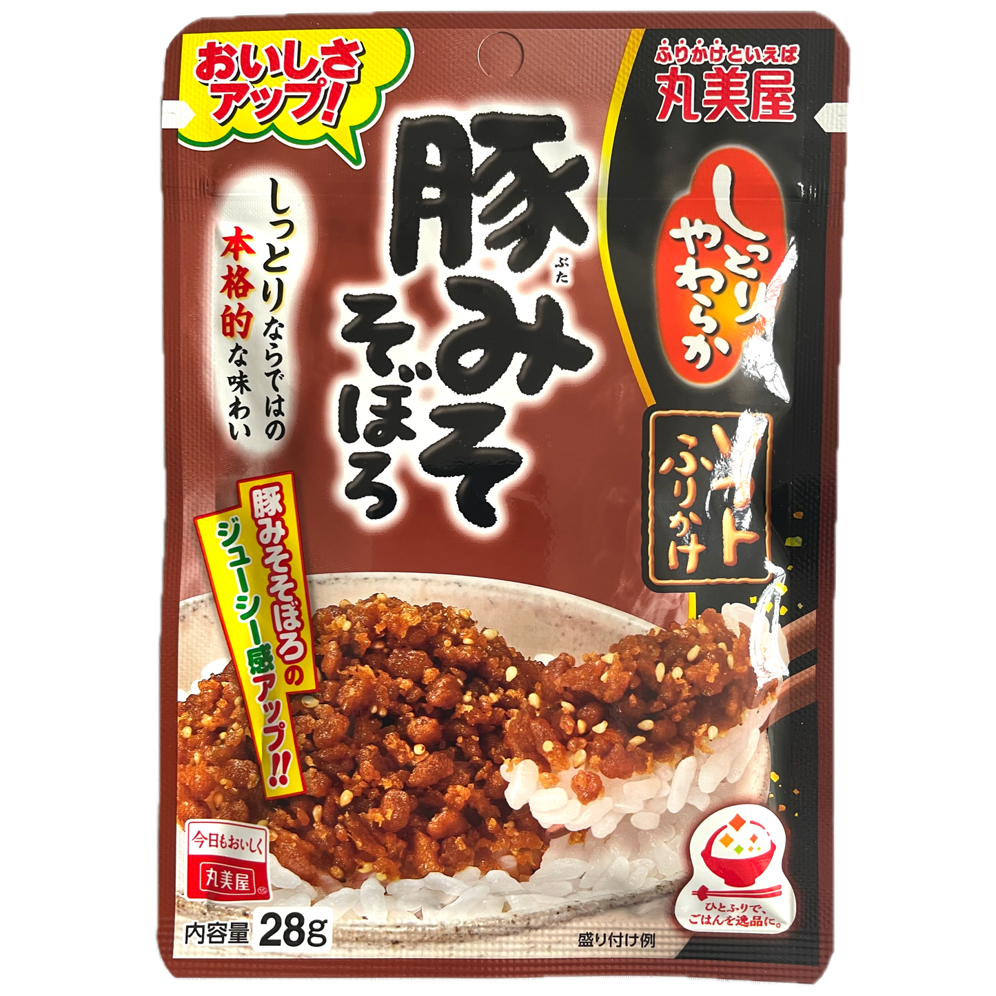 Marumiya Soft Furikake BUTAMISO-SOBORO Minced Pork Miso 28g / 丸美屋 ソフトふりかけ 豚みそそぼろ 28g