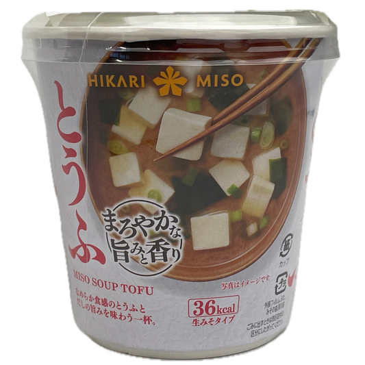 Hikari Cup Miso Soup Tofu 1 serving / ใฒใใๅณๅ ใฟใๆฑใจใใตใซใใ ไธ้ฃๅ