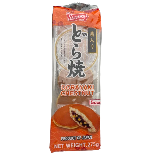 Shirakiku Dorayaki Chestnut 5pcs / しらきく 栗入りどら焼 5個入