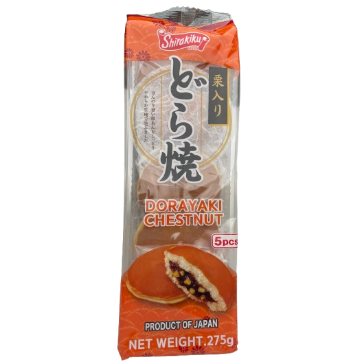 Shirakiku Dorayaki Chestnut 5pcs / しらきく 栗入りどら焼 5個入