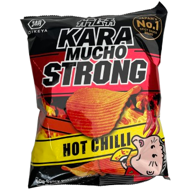 Koikeya Karamucho Strong Hot Chilli Potato Chips 60g / 湖池屋 カラムーチョ ストロング ホットチリ味 60g