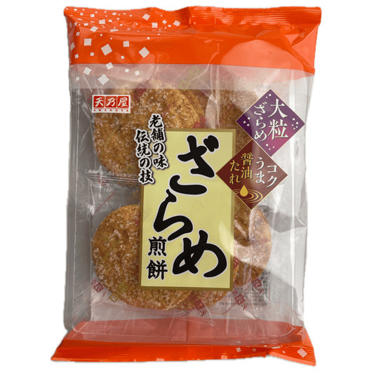 Amanoya Zarame Rice Crackers 6pcs / 天乃屋 ざらめ煎餅 6枚入 - RiceWineShop