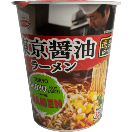 Acecook Ippin Tokyo Shoyu Flavour Instant Ramen Cup 74g / エースコック 逸品 東京醤油ラーメンカップ 74g - RiceWineShop