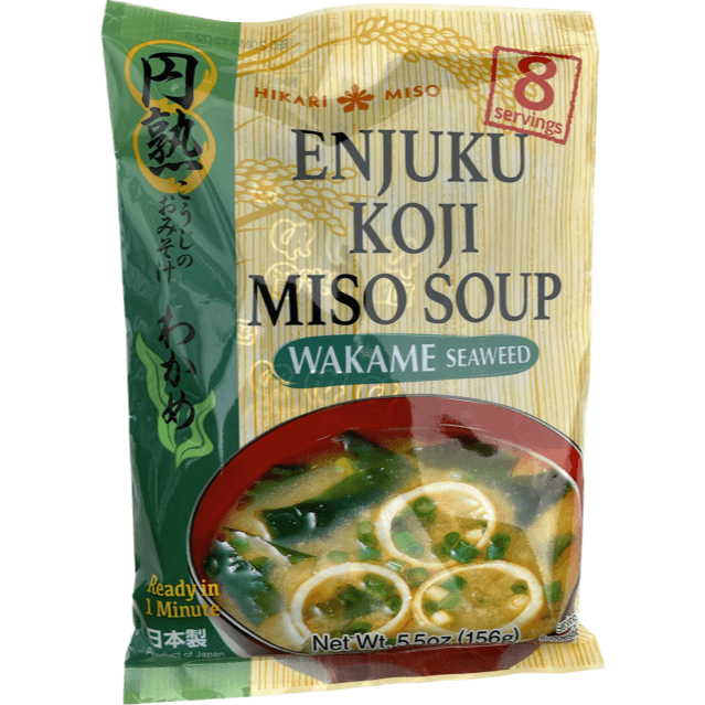 Hikari Miso Enjuku Koji Miso Soup Wakame 8 servings / ひかり 円熟こうじのおみそ汁 わかめ 8食入 - RiceWineShop