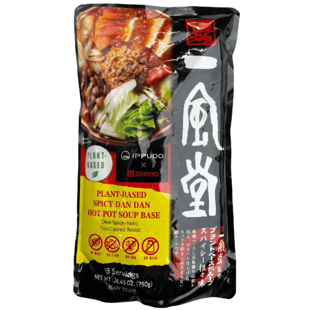 IPPUDO x DAISHO Spicy Dan Dan Hot Pot Soup Base 750g / ダイショー 一風堂監修 スパイシー坦々味鍋スープ 750g - RiceWineShop