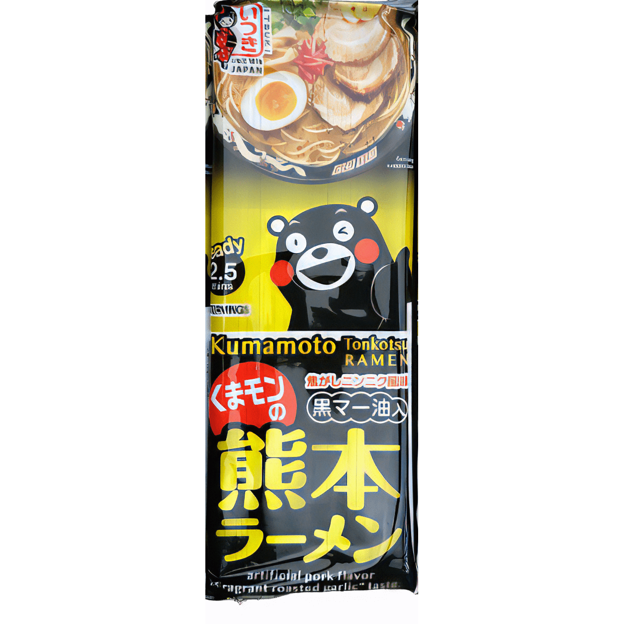 五木　–　Kumamon　2人前　Itsuki　くまモンの熊本ラーメン　servings　Ramen　Tonkotsu　Kumamoto　RiceWineShop