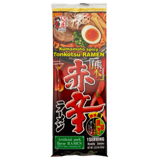Itsuki Kumamoto Spicy Tonkotsu Ramen 1 serving *BEST BEFORE 04/08/23* / 五木 熊本赤辛ラーメン 1人前 *賞味期限23年8月4日* - RiceWineShop