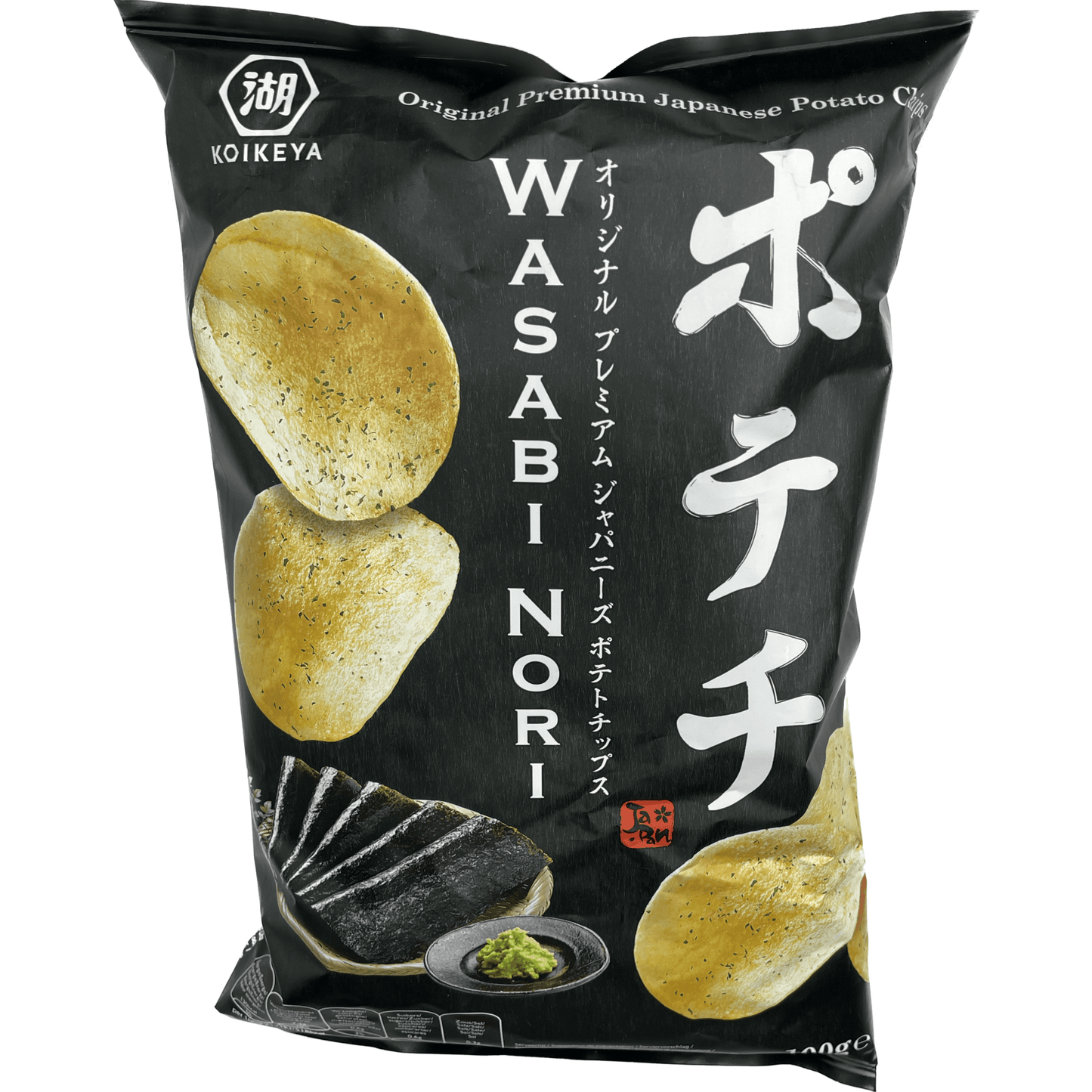 Koikeya wasabi nori Potato Chips 100g コイケヤ ポテチ わさびのり 100G - RiceWineShop