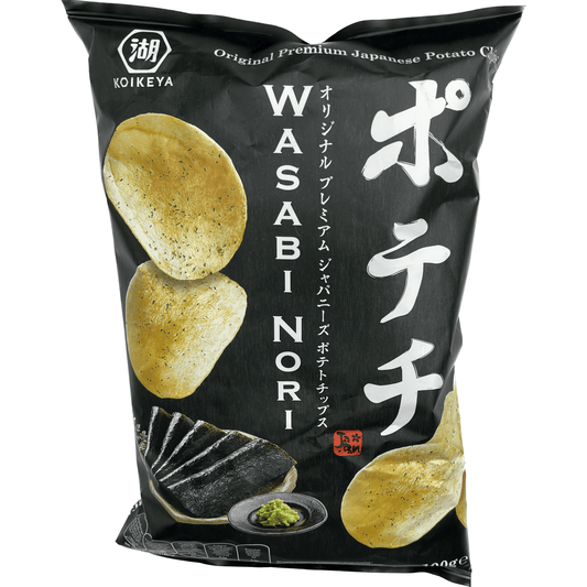 Koikeya wasabi nori Potato Chips 100g コイケヤ　ポテチ　わさびのり　100G - RiceWineShop