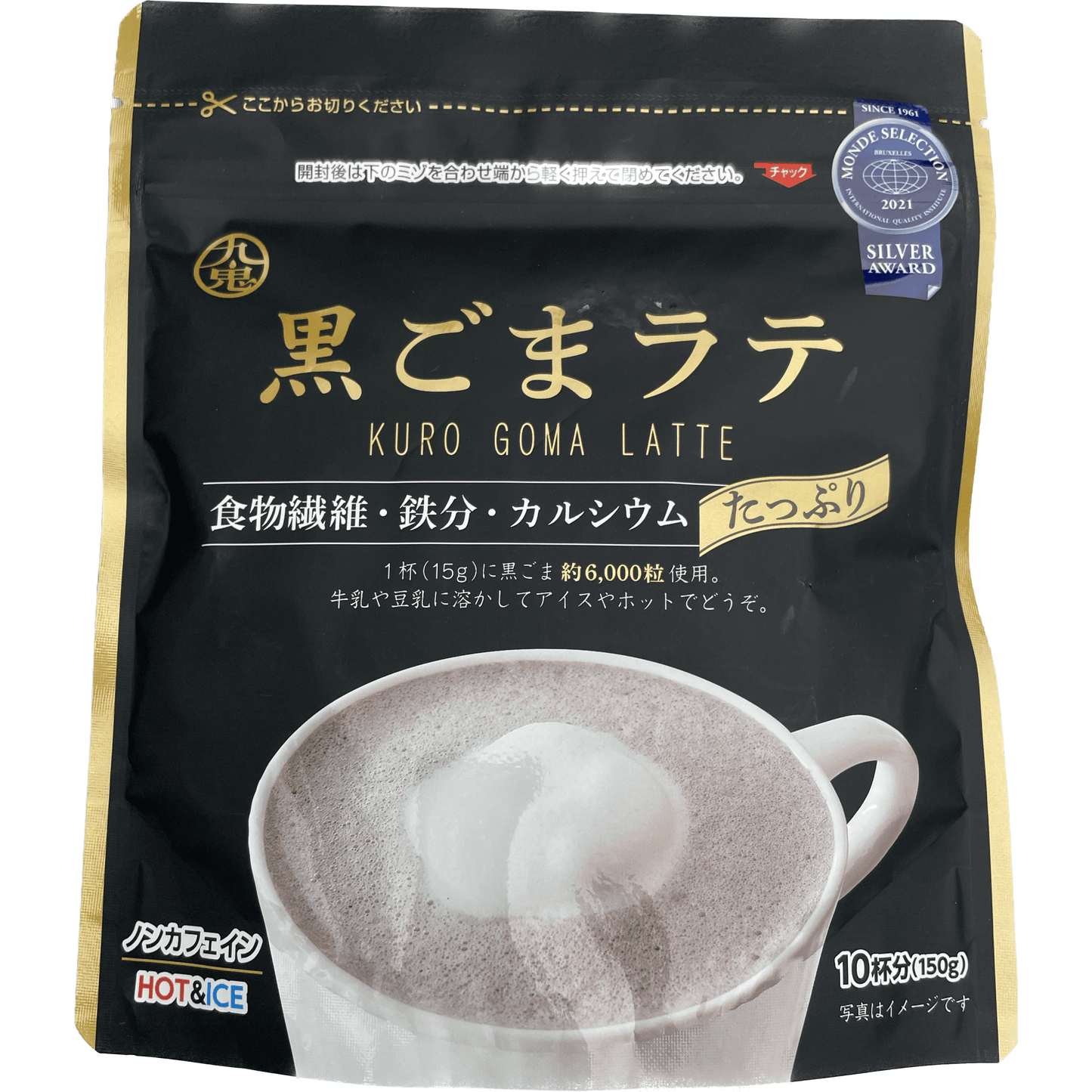 Kuki Black Sesame Latte 九鬼 黒ごまラテ 150g - RiceWineShop