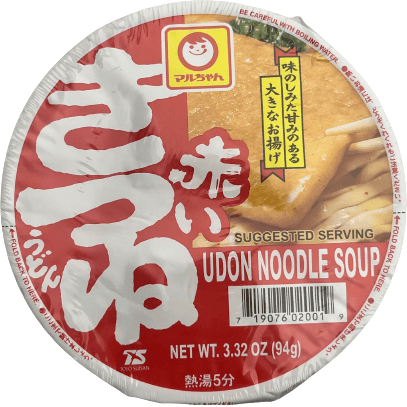 Maru-Chan Akai Kitsune Udon Noodle Soup / マルちゃん 赤いきつね うどん - RiceWineShop