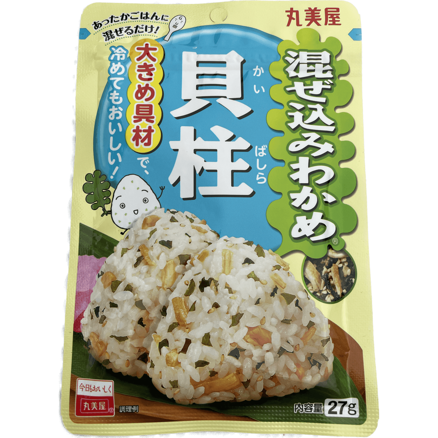 Marumiya Mixed Seaweed (Scallop) 丸美屋 混ぜ込みわかめ<貝柱>27g - RiceWineShop