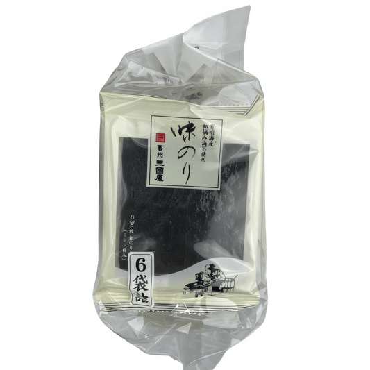 Mikuniya Ajinori Seasoned Seaweed 6packs / 三國屋 味のり 6袋詰 - RiceWineShop