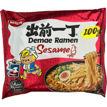 Nissin Demae Ramen Sesame 100g / 日清 出前一丁 ごま 100g - RiceWineShop