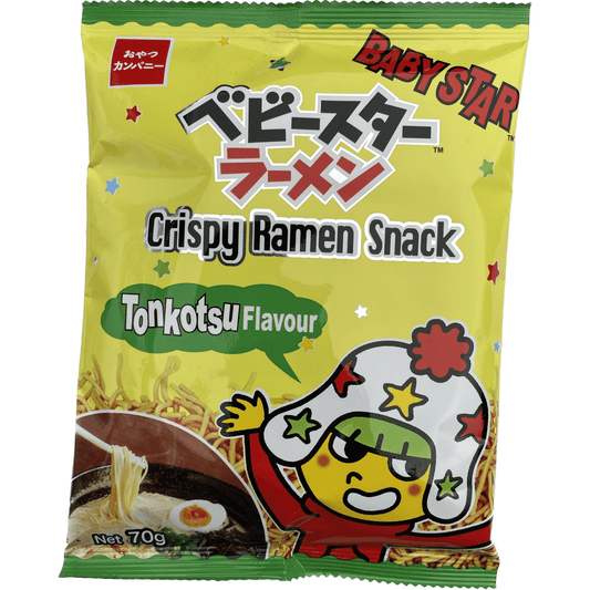 Oyatsu Company Baby Star Ramen (Crispy) Tonkotsu 70g おやつカンパニー　ベビースターラーメン(ｸﾘｽﾋﾟｰ)　とんこつ　70G - RiceWineShop