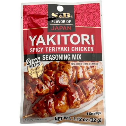 S&B Yakitori Spicy Teriyaki Chicken Seasoning Mix 32g / S&B やきとりシーズニングミックス 32g - RiceWineShop