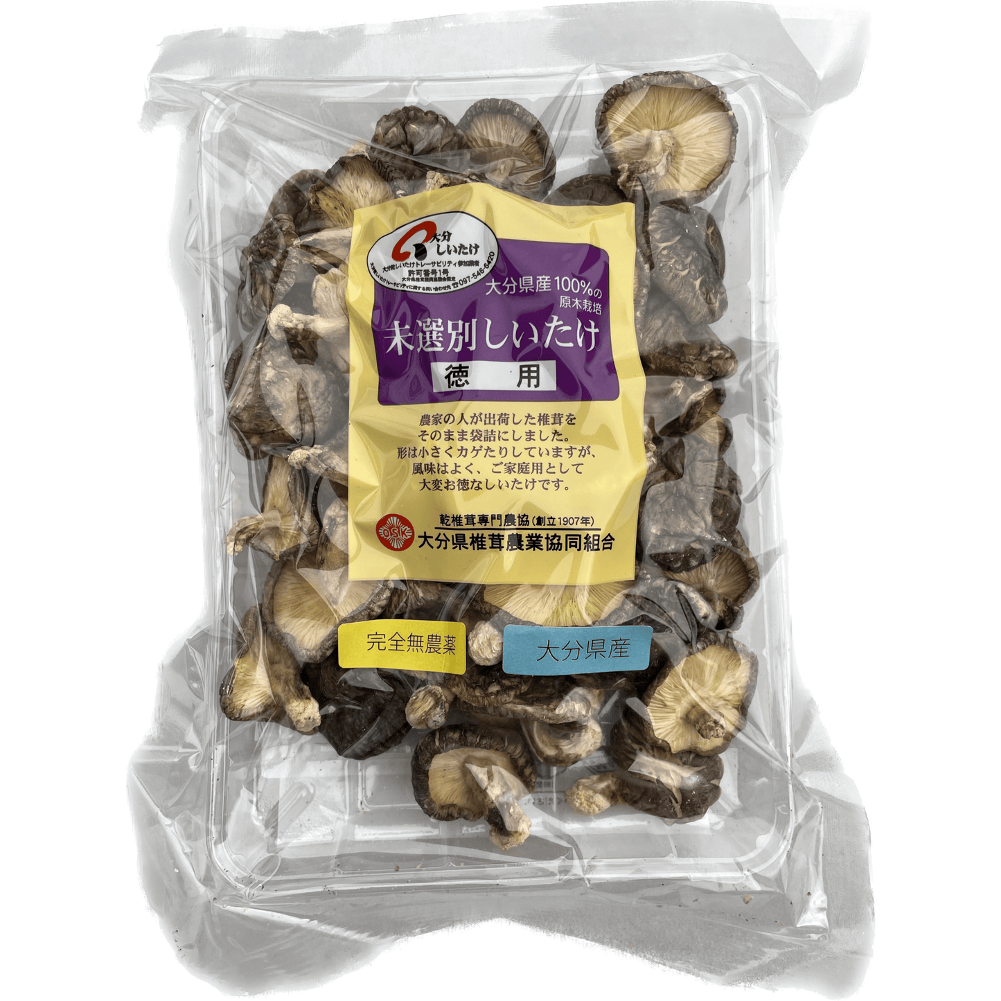 大分県産 徳用しいたけ Shiitake Mushrooms from Oita Prefecture 70g - RiceWineShop