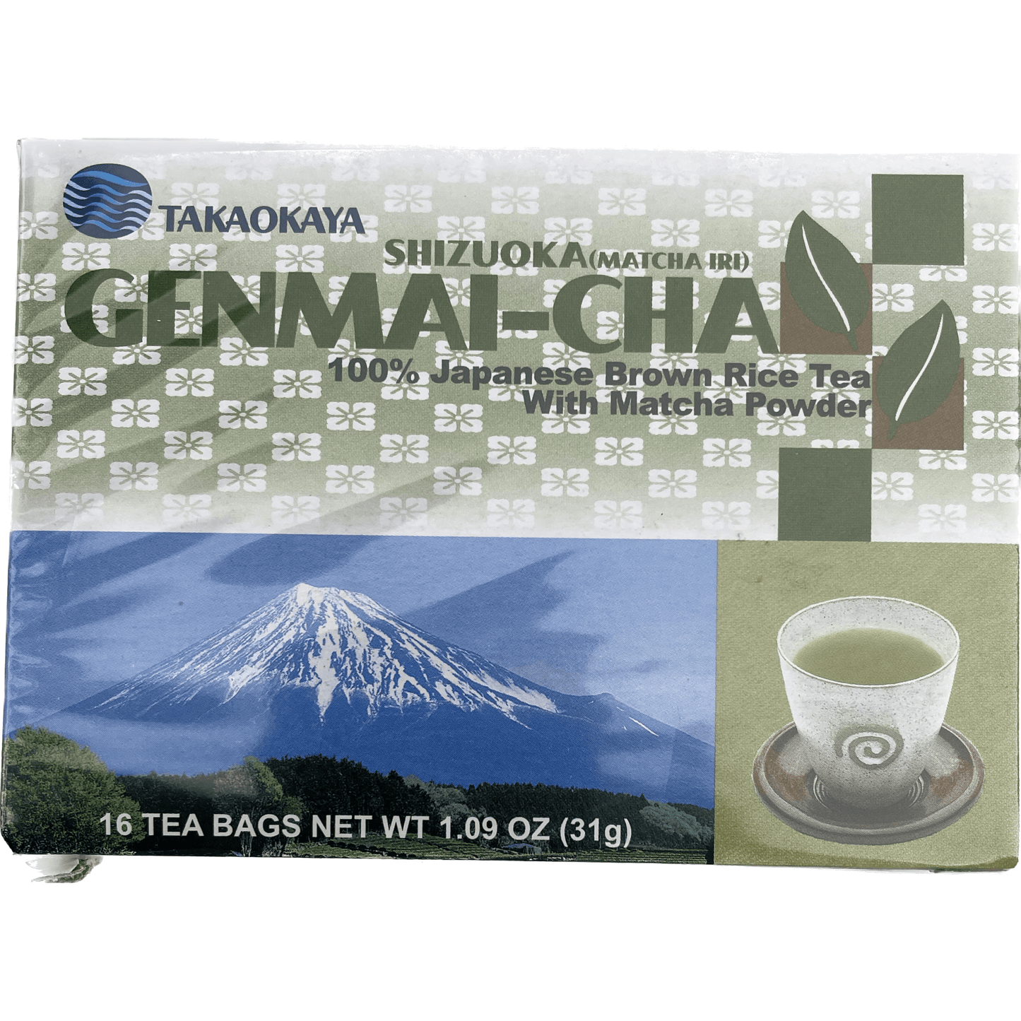 Takaokaya Shizuoka Genmaicha tea bag 16 bags高岡屋 静岡玄米茶 ティーバック 16袋 - RiceWineShop