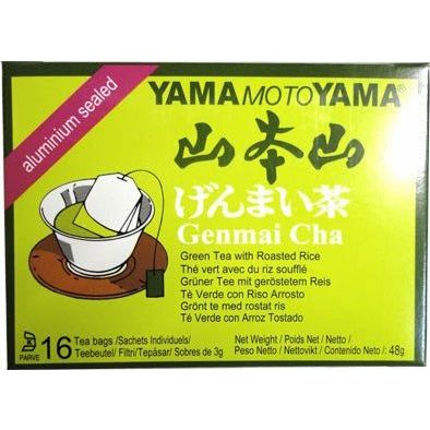 Yamamotoyama Genmaicha tea bag 16 bags山本山 玄米茶 ティーバッグ 16袋 - RiceWineShop