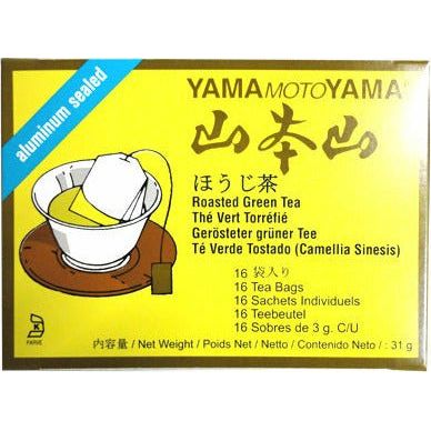 Yamamotoyama hojicha tea bag 16 bags山本山 ほうじ茶 ティーバッグ 16袋 - RiceWineShop