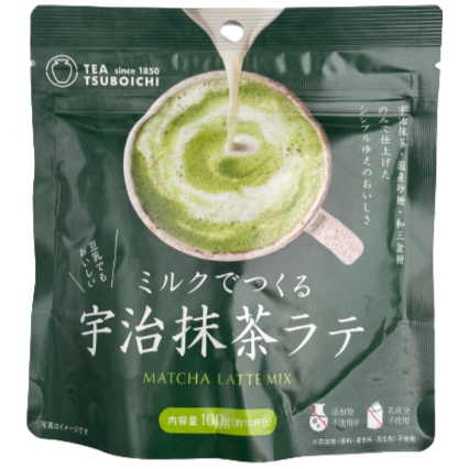 Tsuboichi Uji Matcha Latte Mix 100g / つぼ市 ミルクでつくる宇治抹茶ラテミックス 100g