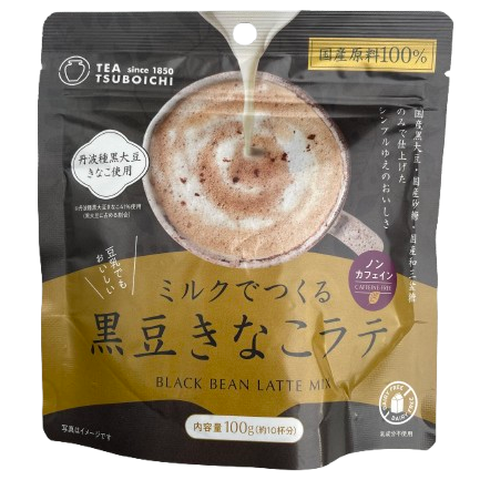Tsuboichi Black Soybean Latte Mix 100g / つぼ市 ミルクでつくる黒豆きなこラテミックス 100g