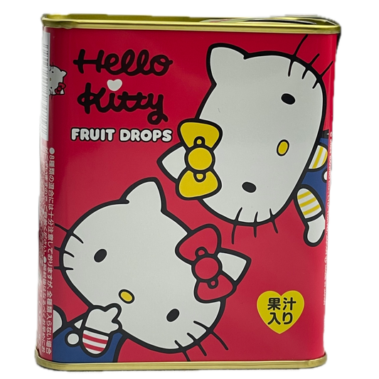 Sakuma Seika Hello Kitty Fruit Drops Can 75g / 佐久間製菓 ハローキティ フルーツドロップス缶 75g