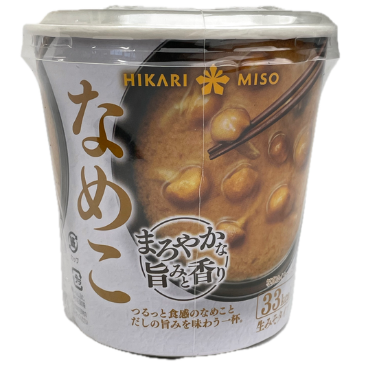 Hikari Miso Cup Miso Soup Nameko 1 serving / ひかり味噌 みそ汁なめこカップ 一食分