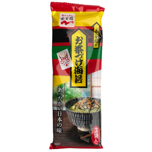 Nagatanien Ochazuke Rice Seasoning Seaweed 3pcs / 永谷園 お茶づけ海苔 3袋入