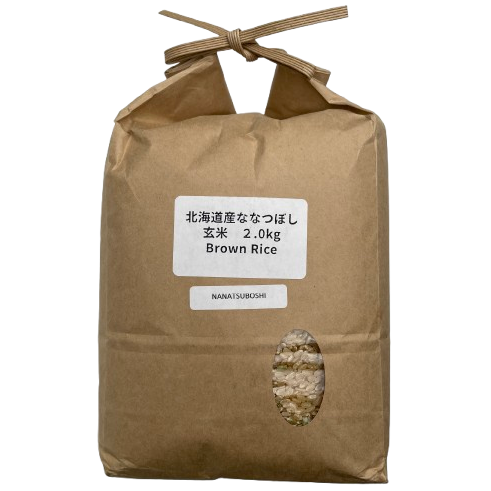 WAKKA Hokkaido Nanatsuboshi Brown Rice 2kg / WAKKA 北海道産ななつぼし玄米 2kg