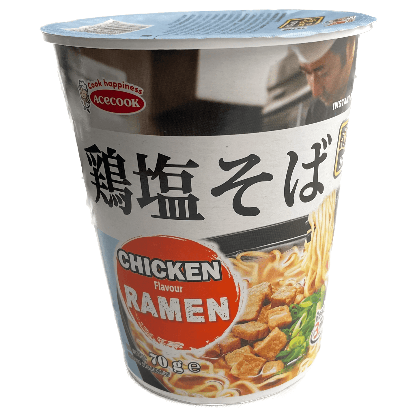 Acecook Ippin Chicken Flavour Instant Ramen Cup 1box (12pcs) / エースコック 逸品 鶏塩そばラーメンカップ 1箱 (12個入) - RiceWineShop