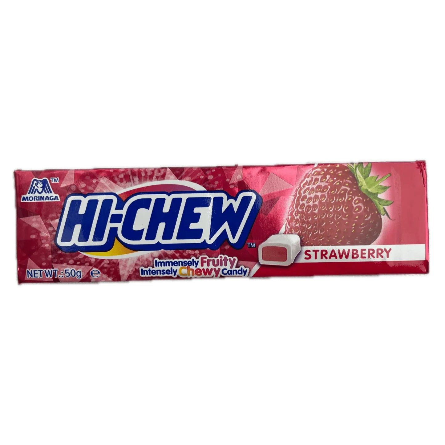 Morinaga Hi - Chew Strawberry 50g / 森永 ハイチュウ ストロベリー 50g - RiceWineShop