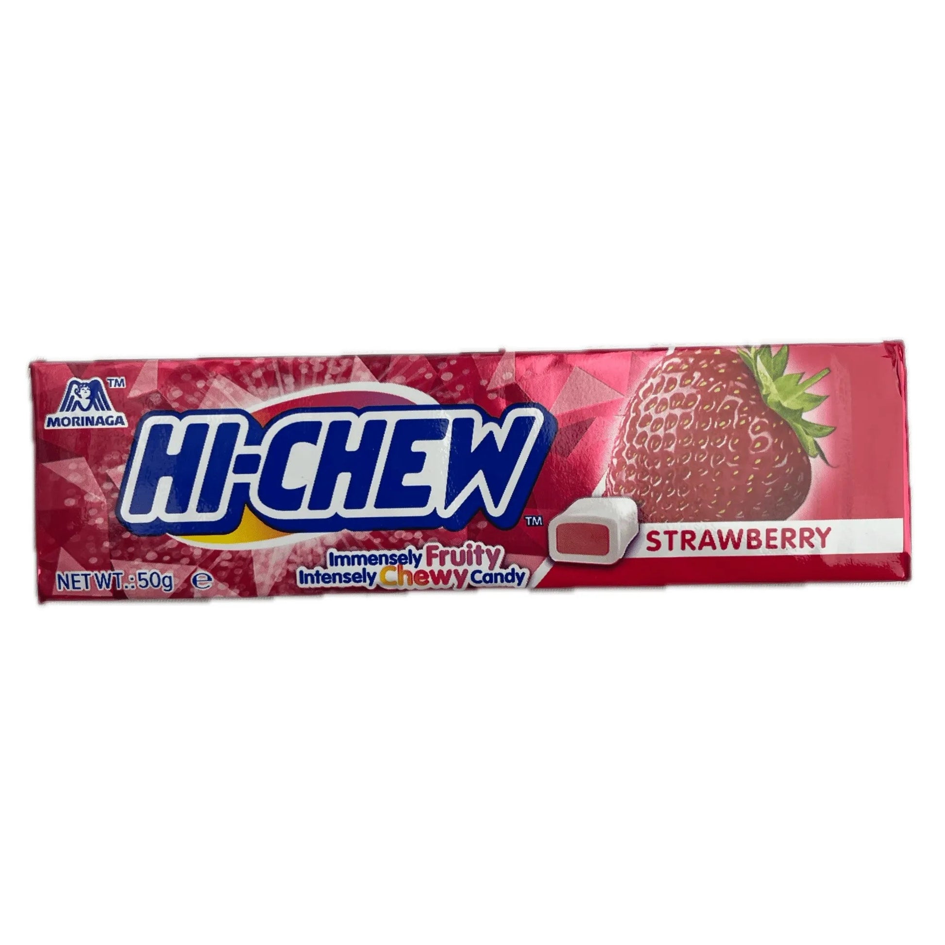 Morinaga Hi - Chew Strawberry 50g / 森永 ハイチュウ ストロベリー 50g - RiceWineShop