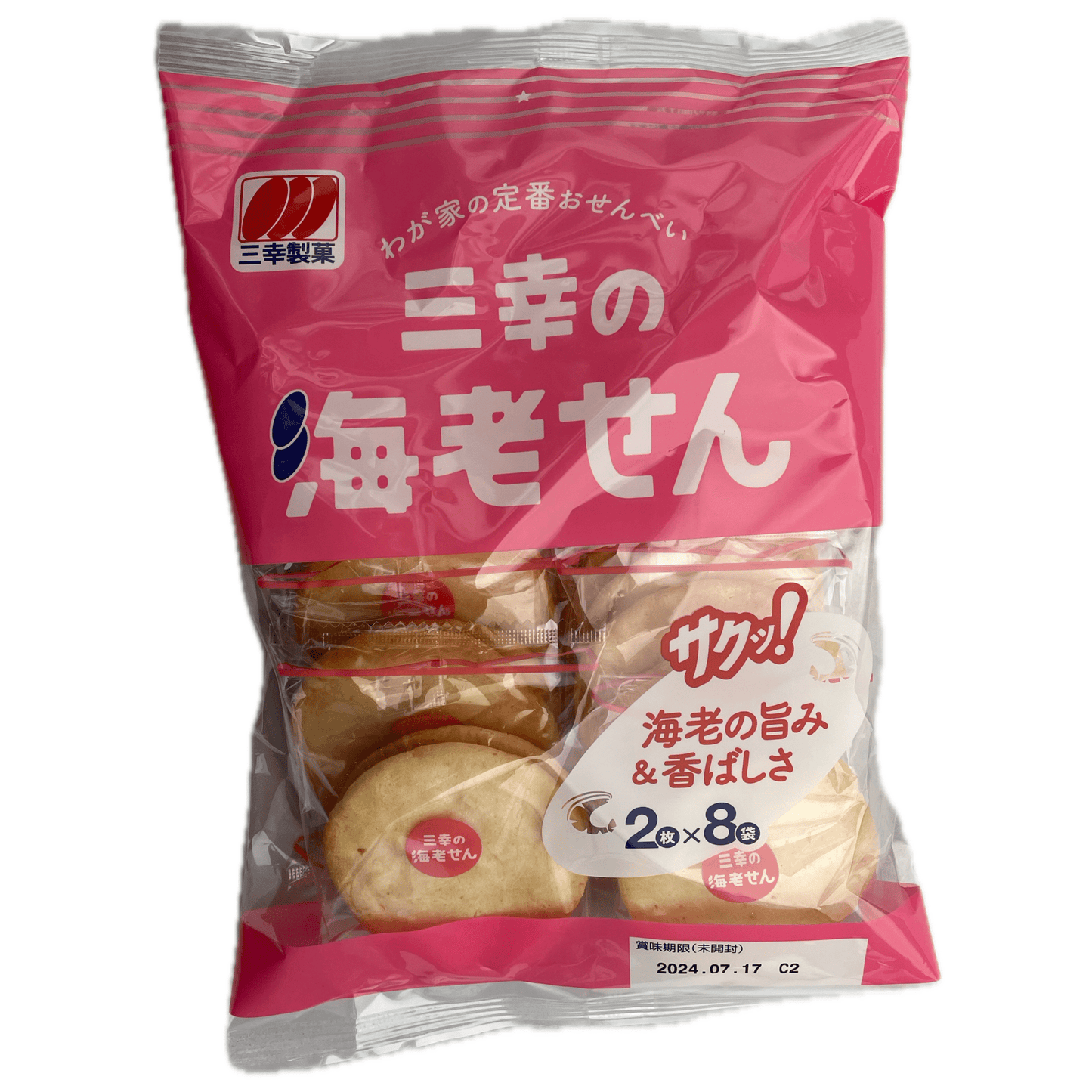Sanko Rice Cracker Prawn 16pcs / 三幸 海老せん 16枚入 - RiceWineShop