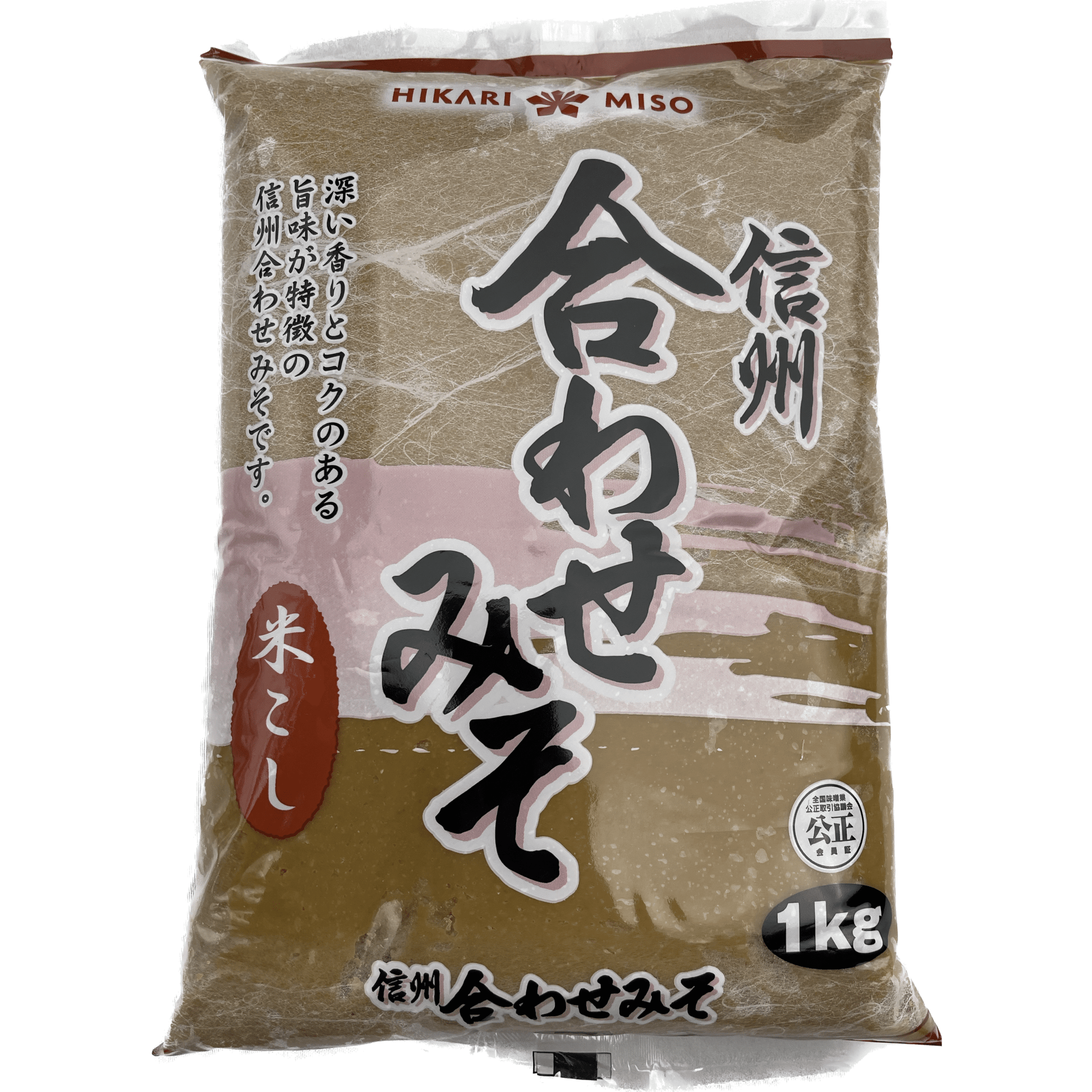 HikariMiso Shinshu Awase Miso 1kg / ひかり味噌 信州合わせみそ 米こし袋 1kg - RiceWineShop