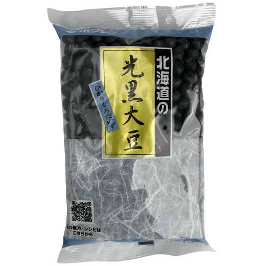 Hokuren Hokkaido Dried Black Soybeans 250g / ホクレン 北海道の光黒大豆 250g - RiceWineShop