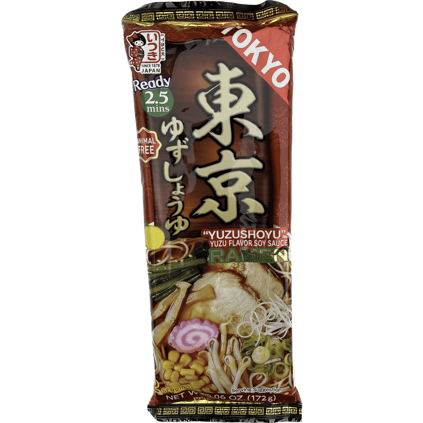 Itsuki Tokyo Yuzu Flavour Soy Sauce Ramen 2 servings / 五木　東京ゆずしょうゆラーメン　２人前 - RiceWineShop