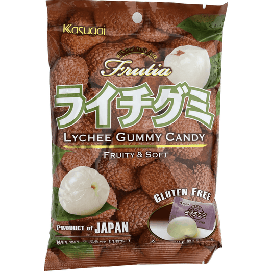 Kasugai Lychee Gummy Candy 102g / 春日井　ライチグミ　102g　 - RiceWineShop