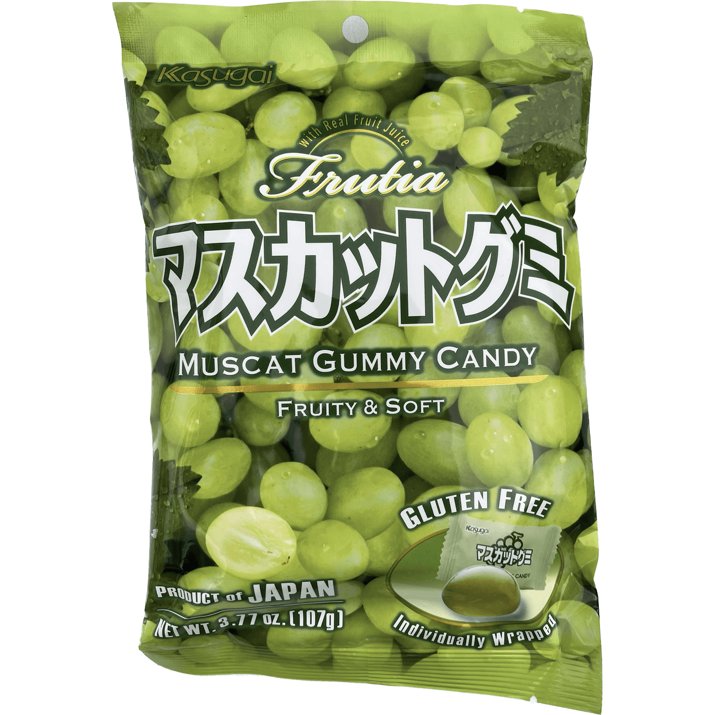 Kasugai Muscat Gummy Candy 107g / 春日井　マスカットグミ　102g - RiceWineShop