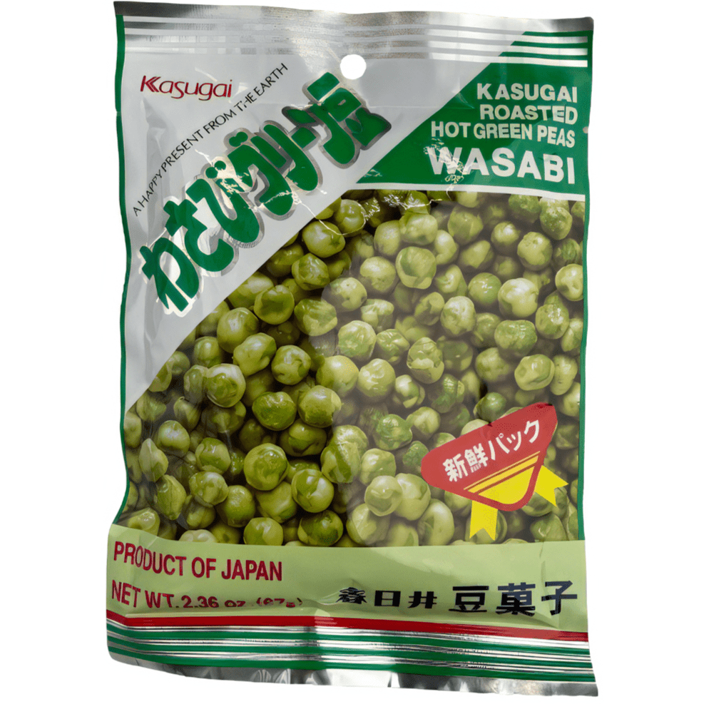 Kasugai Wasabi Green Peas 67g / 春日井 わさびグリーン豆 67g - RiceWineShop