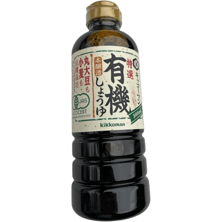 Kikkoman Special Organic Soy Sauce キッコーマン　特選有機しょうゆ　500ml - RiceWineShop