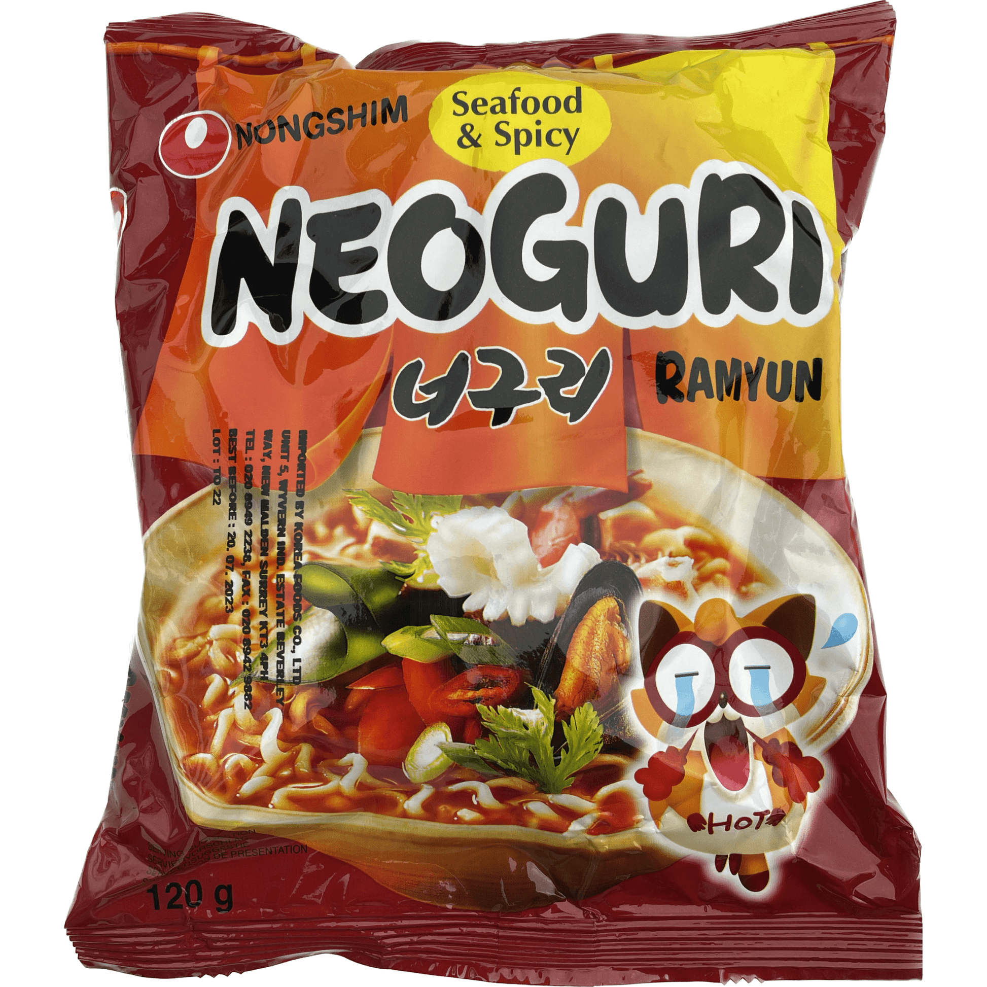 Korean Ramen Neoguri (Seafood & Spicy)　韓国 ラーメン　ノグリ（シーフード＆スパイシー） - RiceWineShop