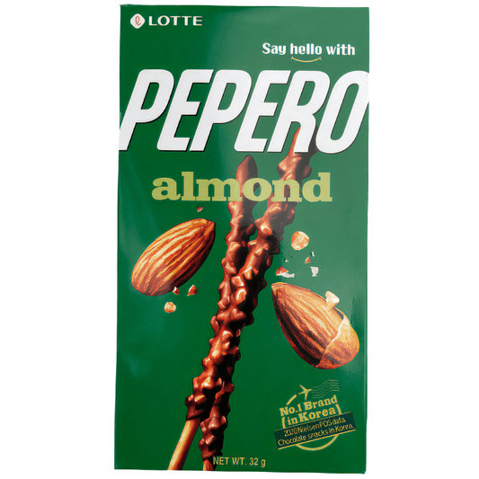 Lotte Pepero Almond 32g / ロッテ ペペロアーモンド 32g - RiceWineShop