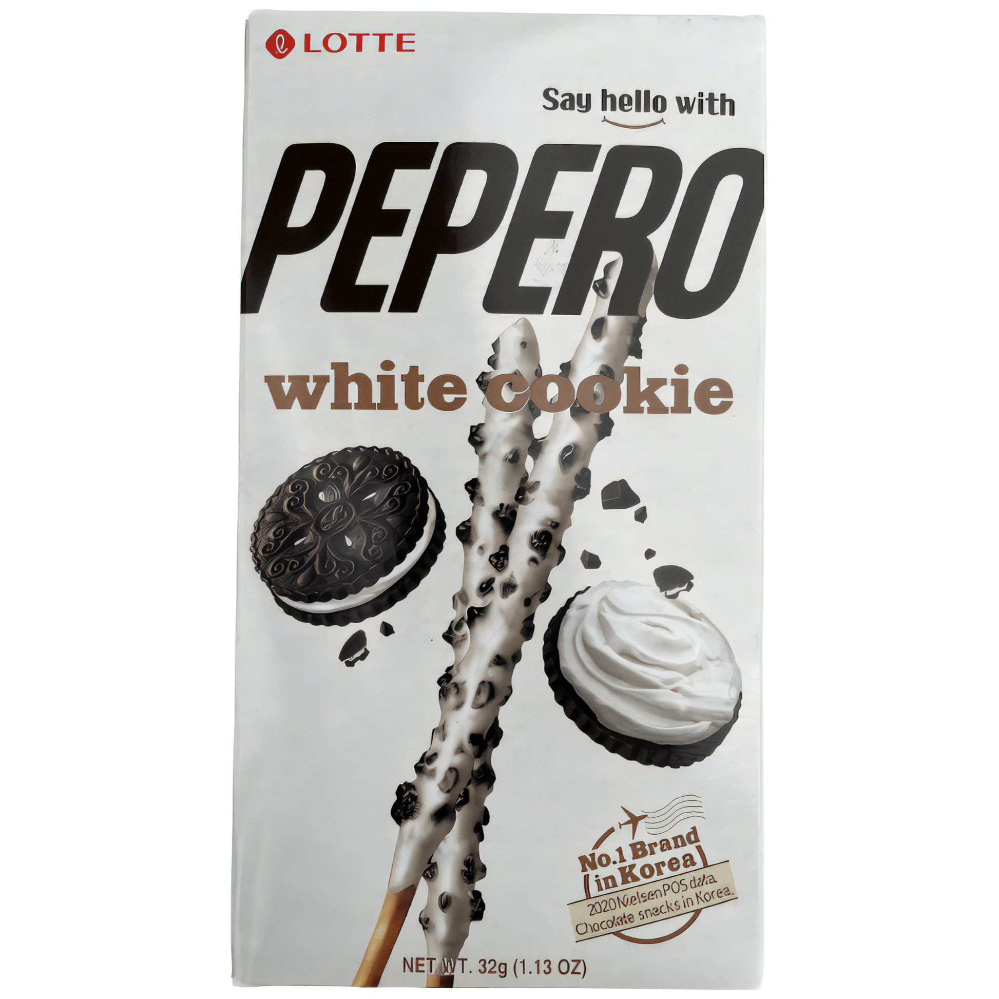 Lotte Pepero White Cookie 32g / ロッテ ペペロ ホワイトクッキー32g - RiceWineShop