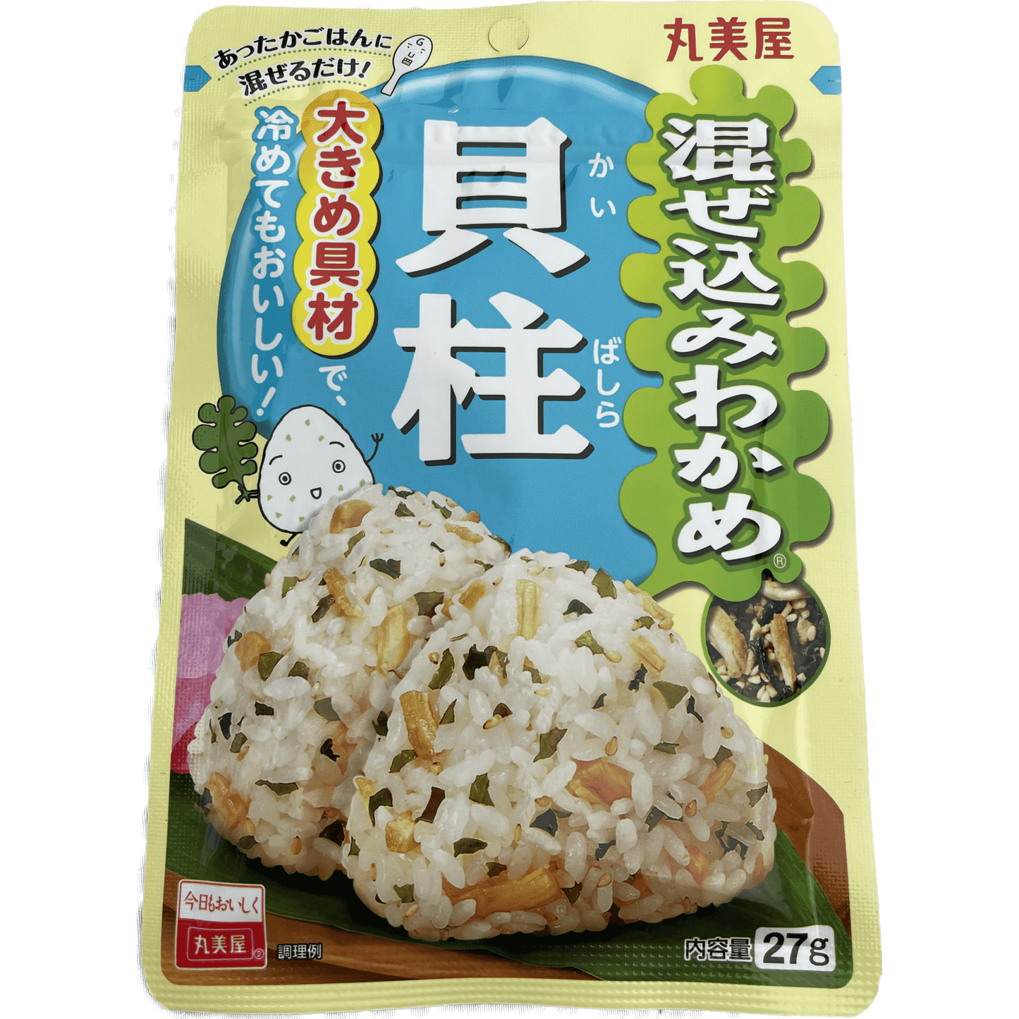 Marumiya Mixed Seaweed (Scallop) 丸美屋　混ぜ込みわかめ＜貝柱＞27g - RiceWineShop