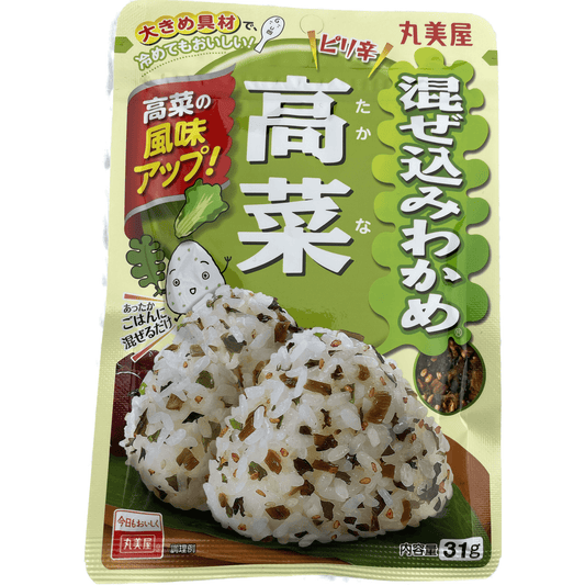 Marumiya Mixed Seaweed (Takana) 丸美屋　混ぜ込みわかめ＜高菜＞　31g - RiceWineShop