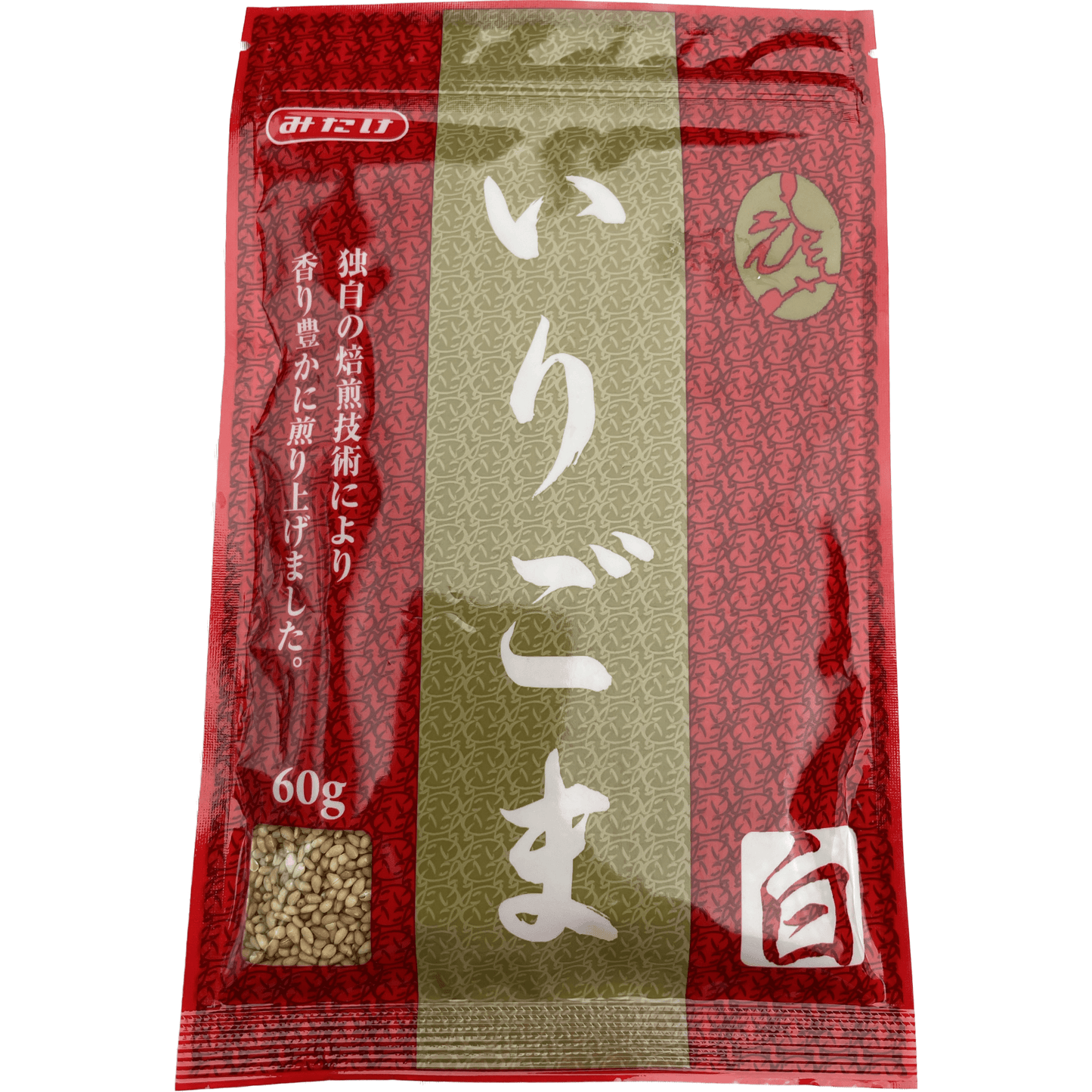 みたけ　いりごま　白　Mitake Roasted Sesame White 60g - RiceWineShop